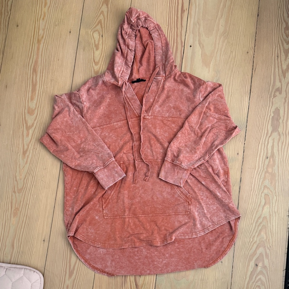 Jane and Delancey Coral Hoodie Sweatshirt